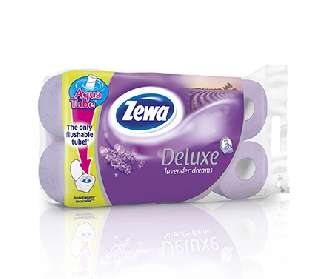 ZEWA DELUXE 3 RÉTEGŰ TOALETTPAPÍR LEVENDULA 8 TEKERCS/CSOMAG 6CS/# - 470804003.LEVENDULA
