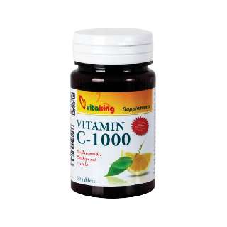 VITAKING C VITAMIN 1000MG 30 DARABOS TABLETTA +CITRUS+ACEROLA+BIOFLAVONOIDS - 050101015.9
