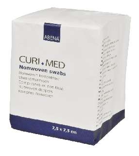 CURI-MED NEM SZŐTT SEBFEDŐ NEM STERIL 7,5 X 7,5 CM (ABENA) 100DB/DOBOZ - 450102031