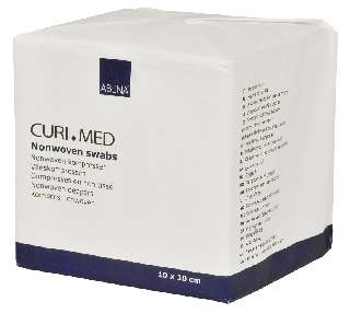 CURI-MED NEM SZŐTT SEBFEDŐ NEM STERIL 10 X 10 CM (ABENA) 100DB/DOBOZ - 450102032