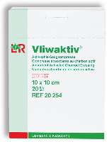 VLIWAKTIV STERIL 10 X 10 CM (20DB/DOBOZ) 20254 AKTÍV SZÉNTARTALMÚ SZÍVÓPÁRNA (LOHMANN) - 450101005.10X10