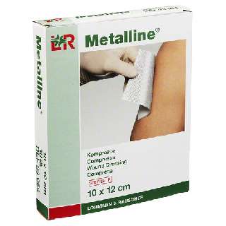 METALLINE 10 X 12 CM (10DB/DOBOZ) 23084 IMPREGNÁLT GÉZLAP STERIL (LOHMANN) - 450101010.10X12