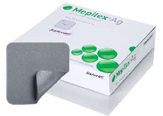 MEPILEX AG 12,5 X 12,5 CM ANTIBAKTERIÁLIS LÁGY SZILIKON HABSZIVACS KÖTSZER (5DB/DOB) - 450114003