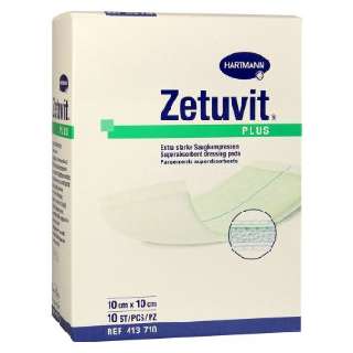 ZETUVIT PLUS STERIL NEDVSZÍVÓ SEBFEDŐ PÁRNA 10X20 CM (10DB/DOB) (HARTMANN) - 450103014.10X20