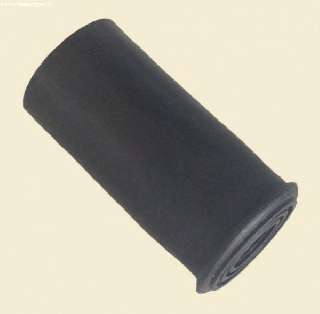 BOTVÉG GUMI JÁRÓBOTRA FEKETE FÉMBETÉTTEL 18MM  - 452204011