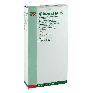 VLIWAKTIV AG STERIL 10 X 20 CM (10DB/DOBOZ) 20706 AKTÍV SZÉNTARTALMÚ NEDVSZÍVÓ EZÜSTTEL                    SZÍVÓPÁRNA (LOHMANN) - 450101004.10X20