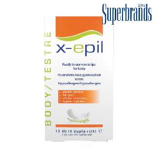 X-EPIL HASZNÁLATRA KÉSZ GYANTACSÍK TESTRE 6X2 DB HYPOALLERGÉN - 490812008