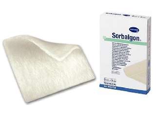 SORBALGON CLASSIC 5 X 5 CM 10DB/DOBOZ ALGINÁT SEBFEDŐ LAP STERIL (HARTMANN) - 450103023.5X5