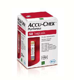 ACCU-CHEK PERFORMA GLUCOSE TESZTCSÍK 50DB/DOBOZ - 441004502