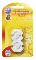 BABY BRUIN BIZTONSÁGI KONEKTORVÉDŐ 4 DB-OS - 431001000