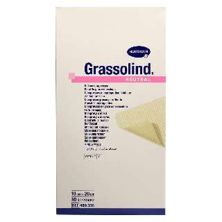 GRASSOLIND KENŐCSTÜLL 10 X 20 CM 30DB/DOBOZ IMPREGNÁLT GÉZLAP STERIL (HARTMANN) - 450103002.10X20