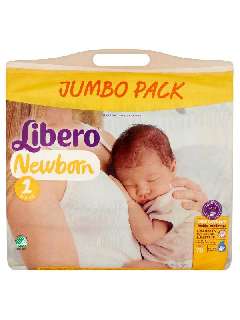 LIBERO NEWBORN (1) JUMBO PACK GYERMEKPELENKA 2 - 5 KG 76DB/CSOMAG 3CS/# - 430801005.1