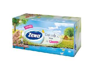 ZEWA DELUXE PAPÍRZSEBKENDŐ 3 RÉTEGŰ DOBOZOS 90X  (18CSOM/#) - 470804011