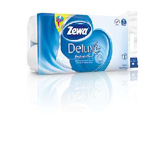 ZEWA DELUXE 3 RÉTEGŰ TOALETTPAPÍR DELICATE 8 TEKERCS/CSOMAG 6CS/# - 470804003.DELICATE