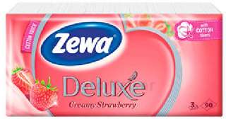ZEWA DELUXE PAPÍRZSEBKENDŐ 3 RÉTEGŰ STRAWBERRY 90X  (40CSOM/#) - 470804012