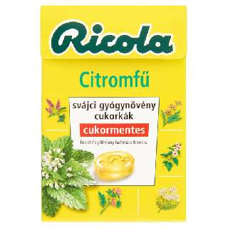 RICOLA CITROMFŰ GYÓGYNÖVÉNYES CUKORKA 40 GR - 100301027