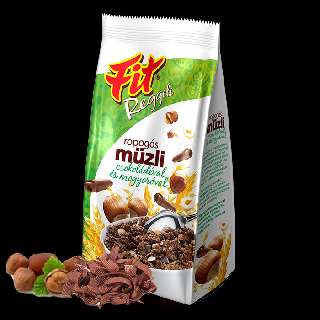 FIT REGGELI MÜZLI CSOKOLÁDÉVAL ÉS MOGYORÓVAL 200 GR - 100301006