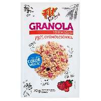 FIT REGGELI GRANOLA PIROS GYÜMÖLCSÖKKEL 70 GR - 100301007