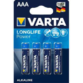 VARTA LONG POWER AAA MIKRO ELEM 4 DARABOS - 530602002