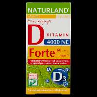 NATURLAND D3-VITAMIN FORTE TABLETTA 60 DB 4000 NE - 050108000.60