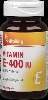 VITAKING E-400 IU TERMÉSZTES VITAMIN 60 DARABOS GÉLKAPSZULA - 050501053