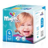 MAGICS FLEXIDRY MAXI 4 GYERMEK PELENKA 9-14 KG 31 DB/CSOMAG 6CS/# - 430810001.MAXI