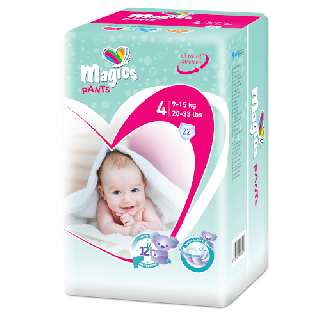 MAGICS PANTS MAXI 4 GYERMEK BUGYIPELENKA 9-15 KG 22 DB/CS 4CS/# - 430810002.MAXI