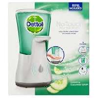 DETTOL ÉRINTÉS NÉLKÜLI KÉZMOSÓ KÉSZÜLÉK + UTÁNTÖLTŐ UBORKÁS 250 ML - 470630000.KÉSZÜLÉKUBORKA