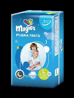 MAGICS PYJAMA PANTS L GYERMEK BUGYIPELENKA 27-57 KG 12 DB/CS - 430810005.L