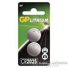 GP LITIUM GOMBELEM CR2025 2DB/CS - 530610000.CR2025
