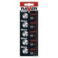 RAVER LITIUM GOMBELEM CR2016 5DB/CS - 530610000.CR2016RAVER