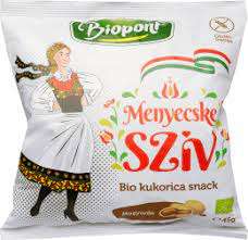 BIOPONT BIO KUKORICÁS SNACK MENYECSKE SZÍV MOGYORÓS 45 GR GM - 100701023.16