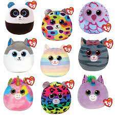 TY Squish-a-Boos Plüss Figura Clip 8,5 cm