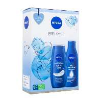 NIVEA FEEL GOOD TUSFÜRDŐ+TESTÁPOLÓ AJÁNDÉKCSOMAG - 490200010