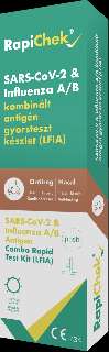 RAPICHEK SARS COV-2 + INFLUENZA A/B ANTIGÉN KOMBINÁLT TESZT KÉSZLET  1 DB-OS - 441011001.KOMBILFIA