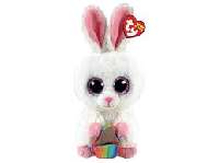 TY BOOS PLÜS FIGURA 15 CM SUNDAY FEHÉR NYUSZI KOSÁRRAL - 431304008.SUNDAY