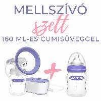 LANSINOH SZETT 2 FÁZISÚ ELEKTROMOS MELLSZÍVÓ + 160 ML CUMISÜVEG SZETT - 431208011