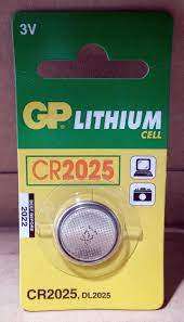 GP LITIUM GOMBELEM CR2025 1DB/CS - 530610000.1DBCR2025