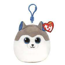 TY SQUISH_A_BOOS PLÜSS FIGURA CLIP 8,5 CM SLUSH HUSKY - 431304006.HUSKY