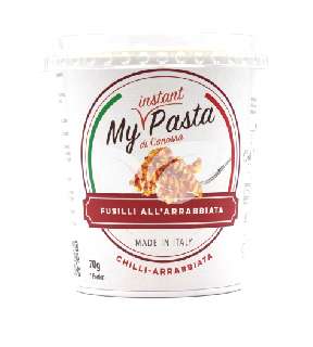 MY INSTANT PASTA ORSÓ (FUSILLI) TÉSZTA ARRABBIATA MÁRTÁSSAL 70 GR - 101225000.ARRABBIATA