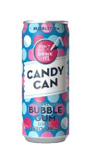 CANDY CAN BUBBLEGUM ZÉRO CUKOR SZÉNSAVAS ÜDÍTŐITAL330 ML  - 060602002.BUBBLE