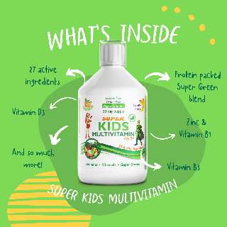 SWEDISH NUTRA SUPER KIDS FOLYÉKONY MULTIVITAMIN GYEREKEKNEK 500 ML 3+ - 050131004