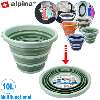 ALPINA ÖSSZECSUKHATÓ VÖDÖR 10 LITERES ZÖLD - 471130003.ZÖLD
