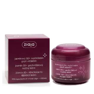 ZIAJA JÁZMIN RÁNCTALANÍTÓ ÉJSZAKAI KRÉM 50+ 50 ML - 490101021.JÁZMINÉJSZAKAI