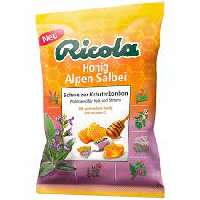 RICOLA MÉZES ALPESI ZSÁLYA GYÓGYNÖVÉNYES CUKORKA 75 GR - 100301035