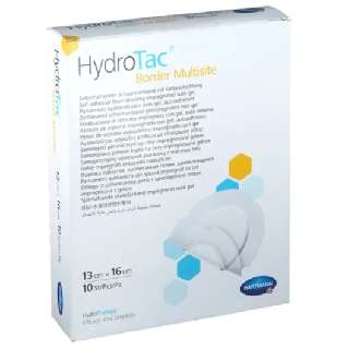 HYDROTAC BORDER MULTISITE 11,5 X 10 CM 10DB/DOBOZ STERIL GÉLLEL IMPREGNÁLT HABKÖTSZER (HARTMANN) - 450103010.KEREK