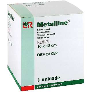 METALLINE 10 X 12 CM (50DB/DOBOZ) 23082 IMPREGNÁLT GÉZLAP STERIL (LOHMANN) - 450101011.10X12