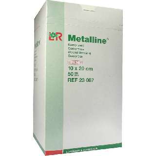 METALLINE 10 X 20 CM (50DB/DOBOZ) 23087 IMPREGNÁLT GÉZLAP STERIL (LOHMANN) - 450101011.10X20