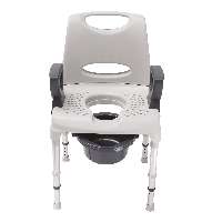 AQ-TICA CONFORT HÁTTÁMLÁS ZUHANY ÉS WC SZÉK SZÜRKE 130 KG-IG - 451220000.SZÜRKE