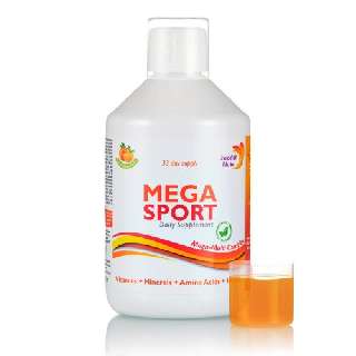 SWEDISH NUTRA MEGA SPORT FOLYÉKONY MULTIVITAMIN 500 ML - 050131010